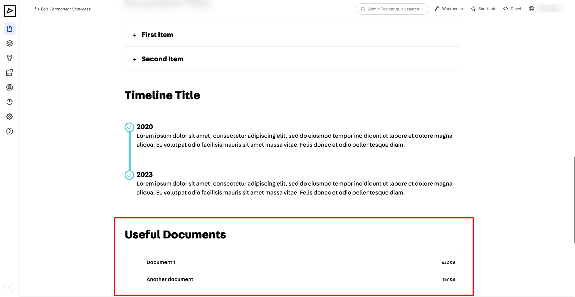 Documents Component Backend