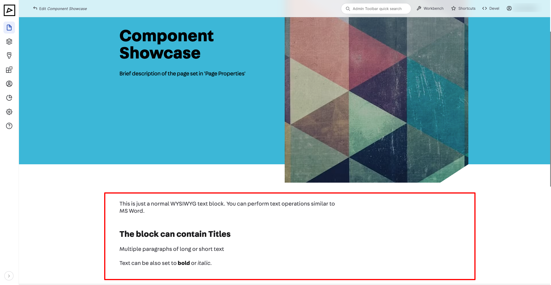 Text Component Backend